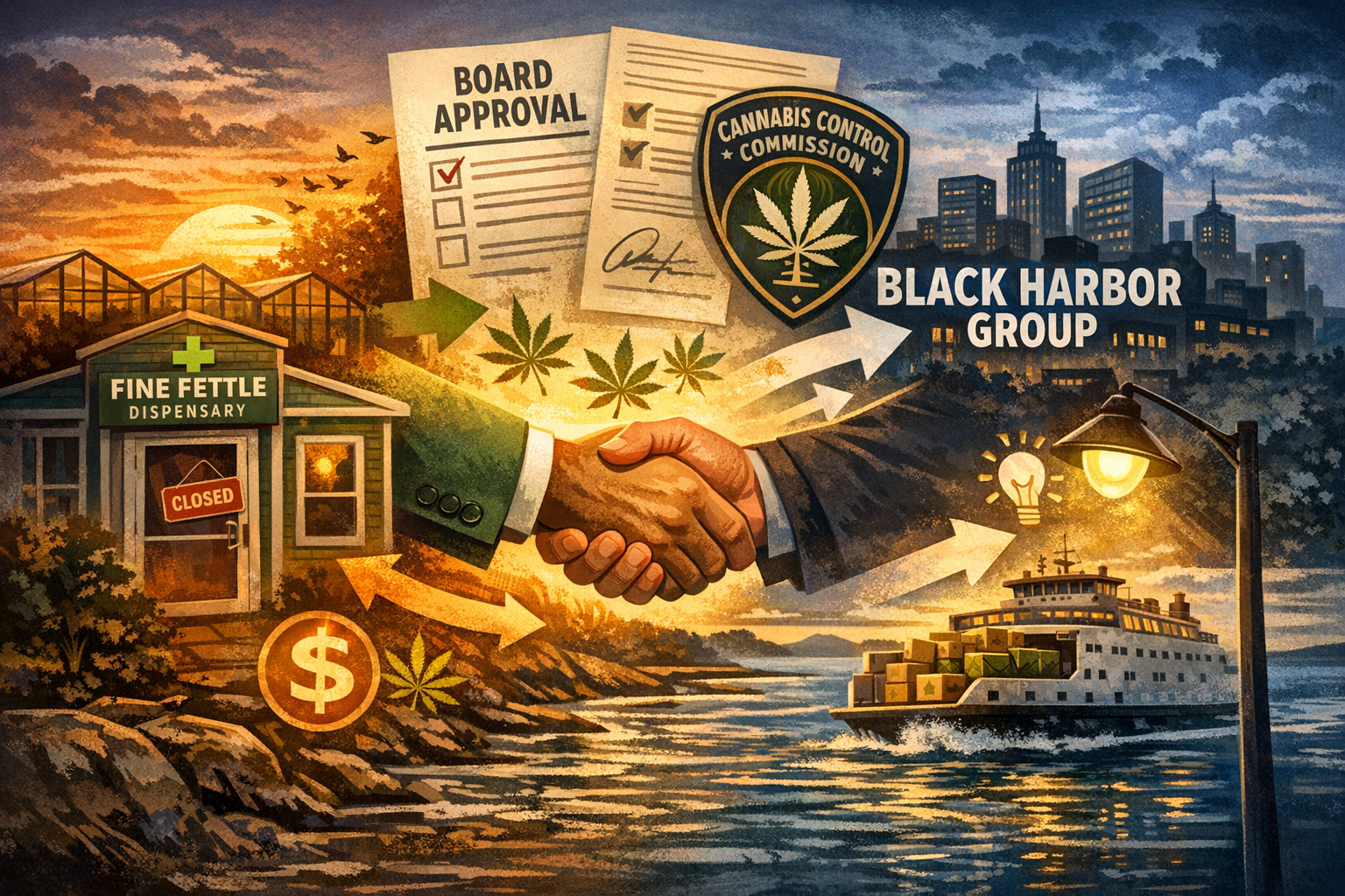 Fine Fettle Dispensary Transfers to Black Harbor Group After Board Approval