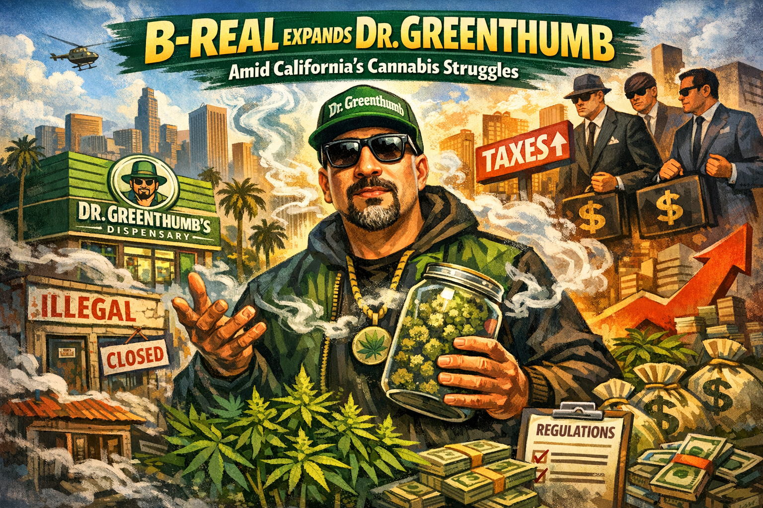 B-Real Expands Dr. Greenthumb Amid California's Cannabis Struggles