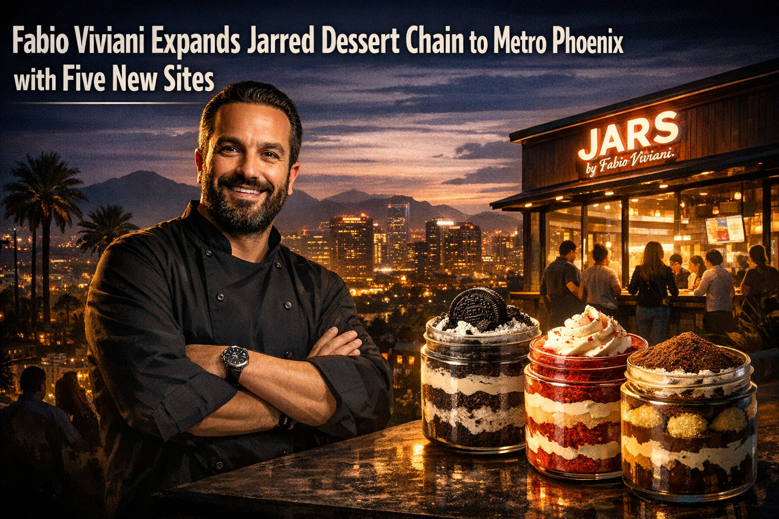 Fabio Viviani Expands Jarred Dessert Chain to Metro Phoenix with Five New Sites