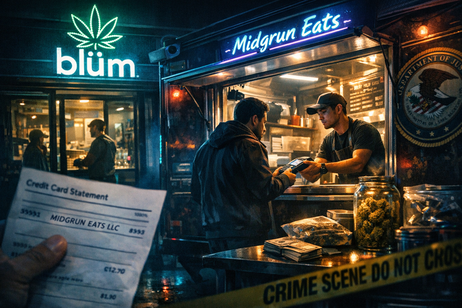 Blüm Dispensary Masks Credit Card Purchases as Food Truck Sales