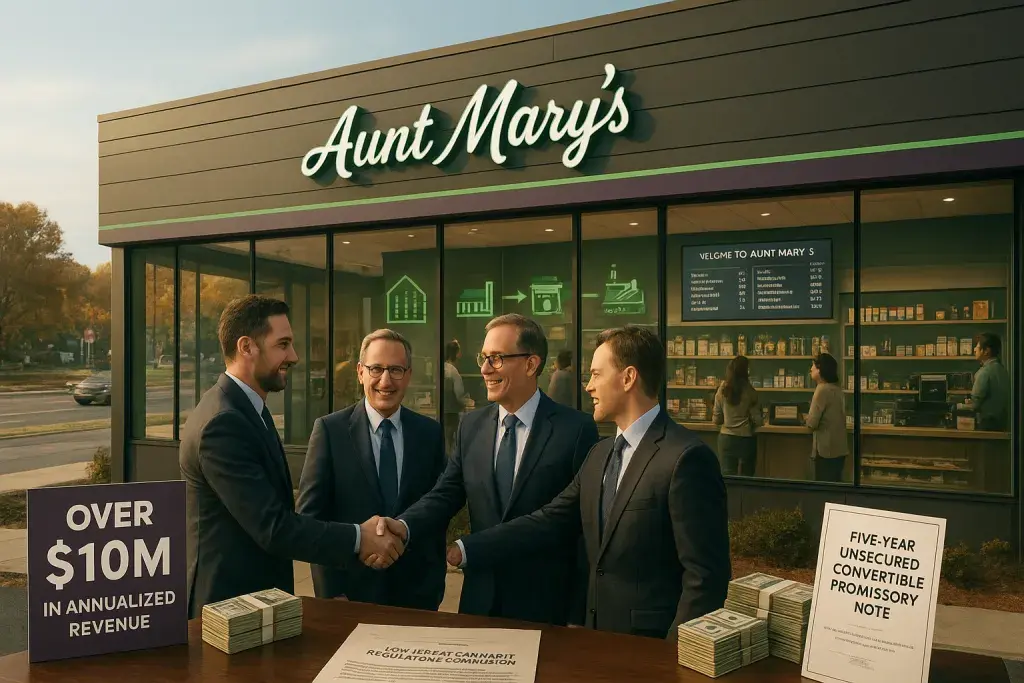 TerrAscend Acquires Aunt Mary's Dispensary in New Jersey, Betting on Vertical Integration Gains